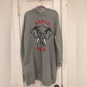 Elephant print hoodie kenzo dress